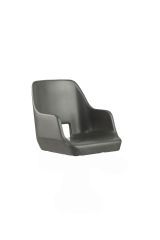 Nice stol mørk grå plast